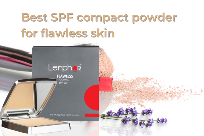 Best SPF Compact Powder for Flawless Skin: Lenphor Flawless Matte Compact Powder with SPF 25